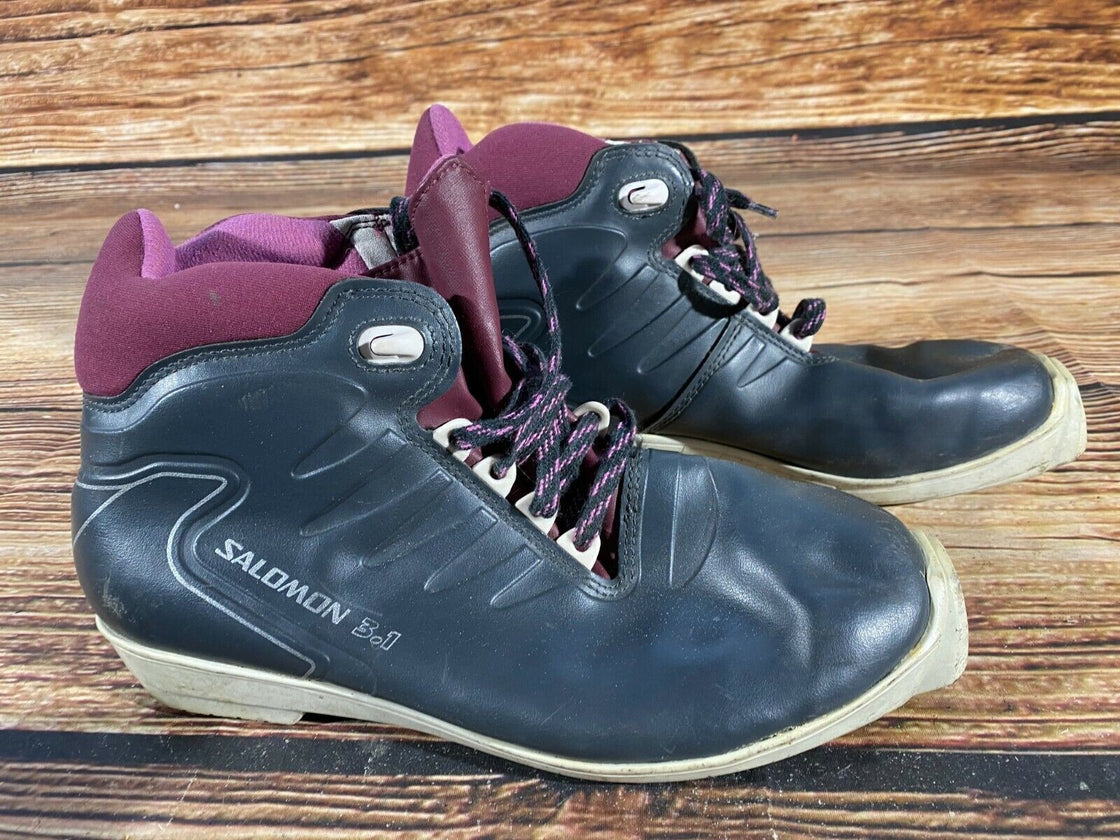 SALOMON 3.1 Nordic Cross Country Ski Boots Size EU42 US9 SNS profil 2117