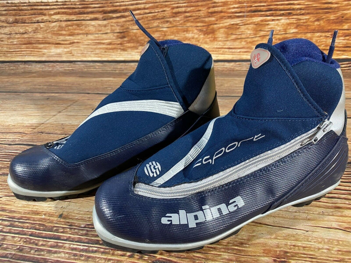 Alpina ST11 Nordic Cross Country Ski Boots Size EU43 US9.5 NNN bindings 2947