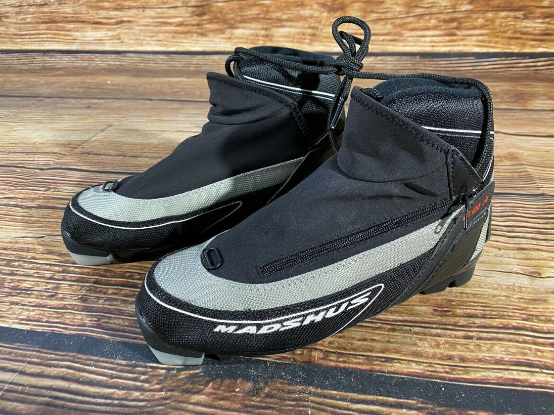 Madshus CT100 JR Nordic Cross Country Ski Boots Size EU35 US3 NNN bindings 2589