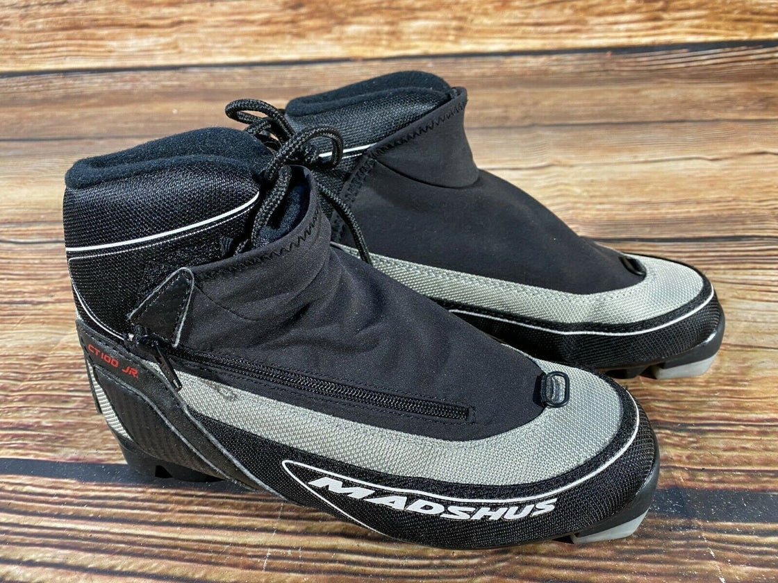 Madshus CT100 JR Nordic Cross Country Ski Boots Size EU35 US3 NNN bindings 2589