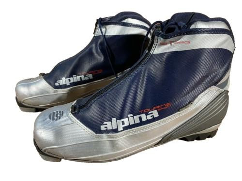 Alpina ST28G Nordic Cross Country Ski Boots Size EU43 US9.5 NNN bindings 857
