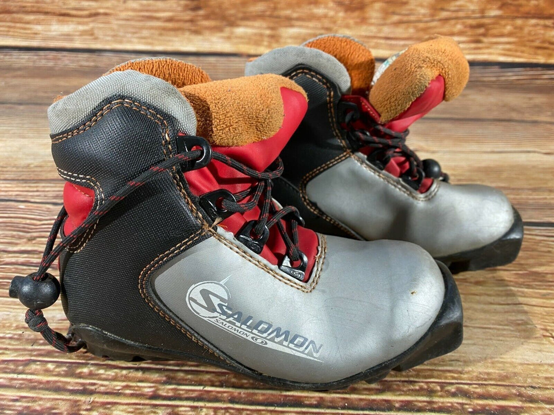 SALOMON Kids Nordic Cross Country Ski Boots Size EU29 US11.5 SNS S-51