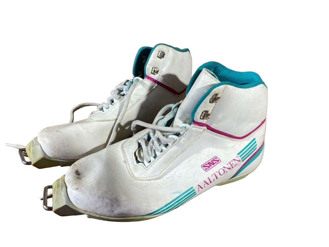 AALTONEN Nordic Cross Country Ski Boots Ladies EU38 US6 SNS Old Profile 1224 Used