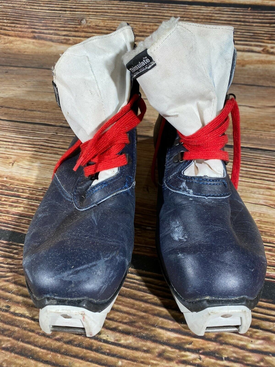 SALOMON Leather Nordic Cross Country Ski Boots Size EU42 US9 SNS profil 2017