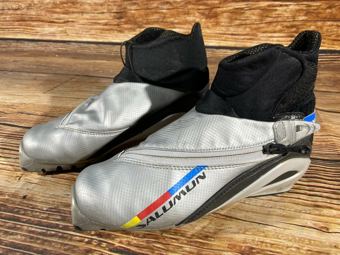 SALOMON Classic Nordic Cross Country Ski Boots Size EU37 1/3 US5 SNS profil 2135