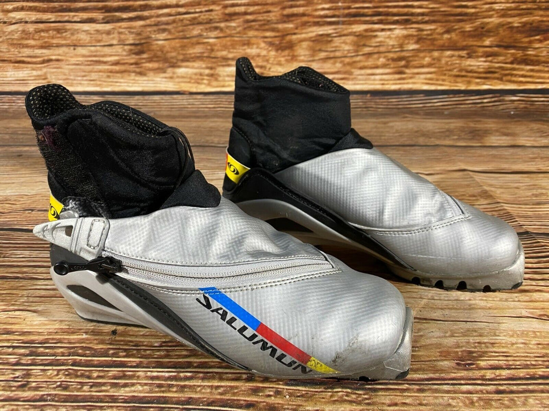 SALOMON Classic Nordic Cross Country Ski Boots Size EU37 1/3 US5 SNS profil 2135