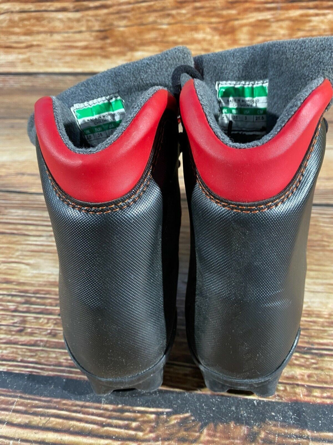 SALOMON Snowmonster Kids Nordic Cross Country Ski Boots Size EU35 US4 SNS S-17