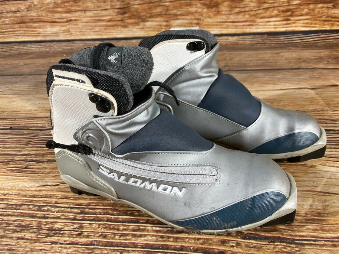 SALOMON Nordic Cross Country Ski Boots Size EU38 US6.5 SNS profil 2256