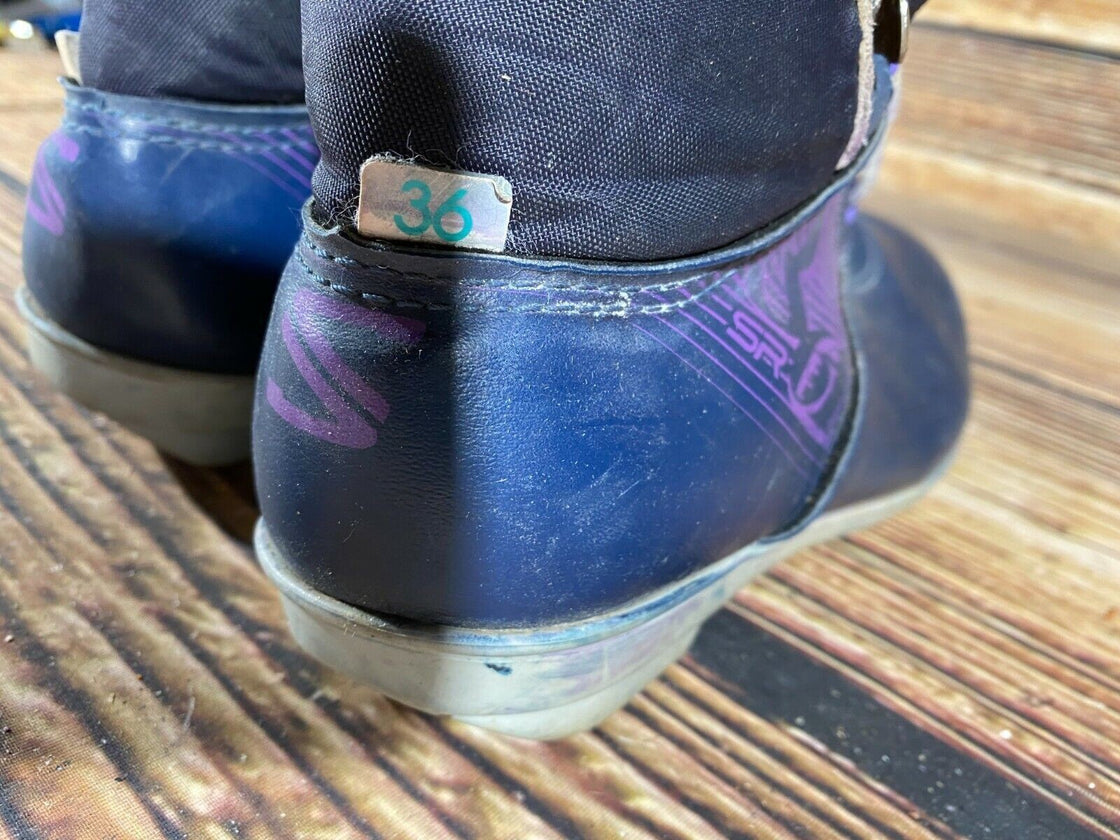 SALOMON 361 SR Nordic Cross Country Ski Boots Size EU36 US4.5 SNS profil 2097