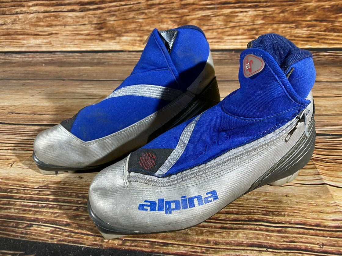 Alpina SP15 Nordic Cross Country Ski Boots Size EU37 US5 NNN bindings 742