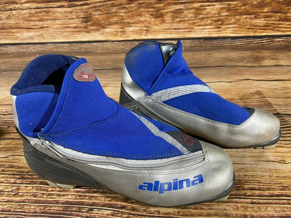 Alpina SP15 Nordic Cross Country Ski Boots Size EU37 US5 NNN bindings 742