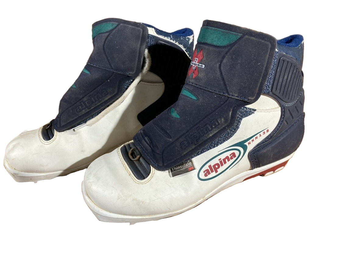 Alpina 138 Nordic Cross Country Ski Boots Size EU38 US6 NNN bindings 888
