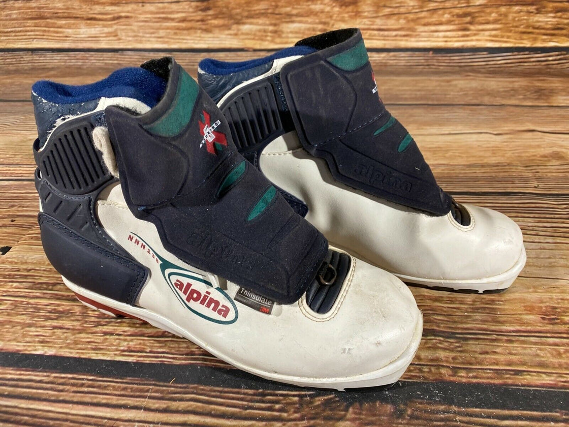 Alpina 138 Nordic Cross Country Ski Boots Size EU38 US6 NNN bindings 888