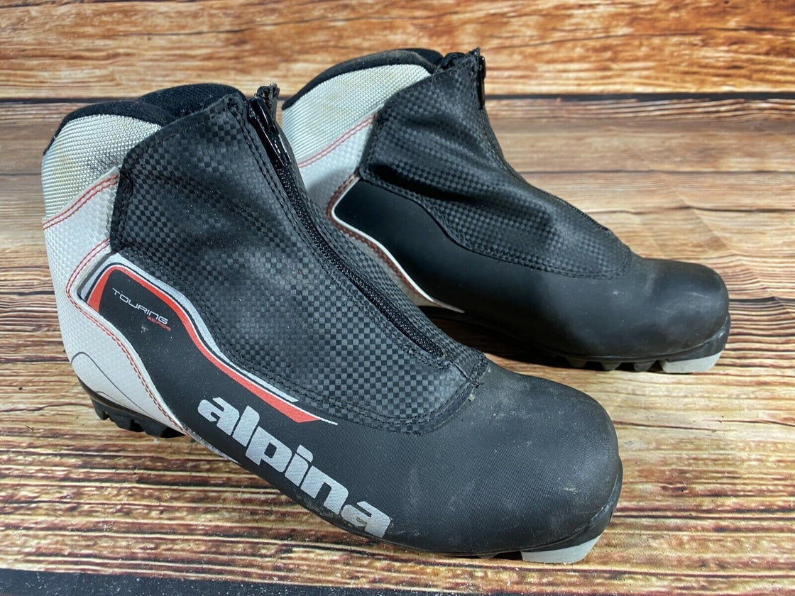 Alpina Touring Nordic Cross Country Ski Boots Size EU42 US9 NNN bindings 578