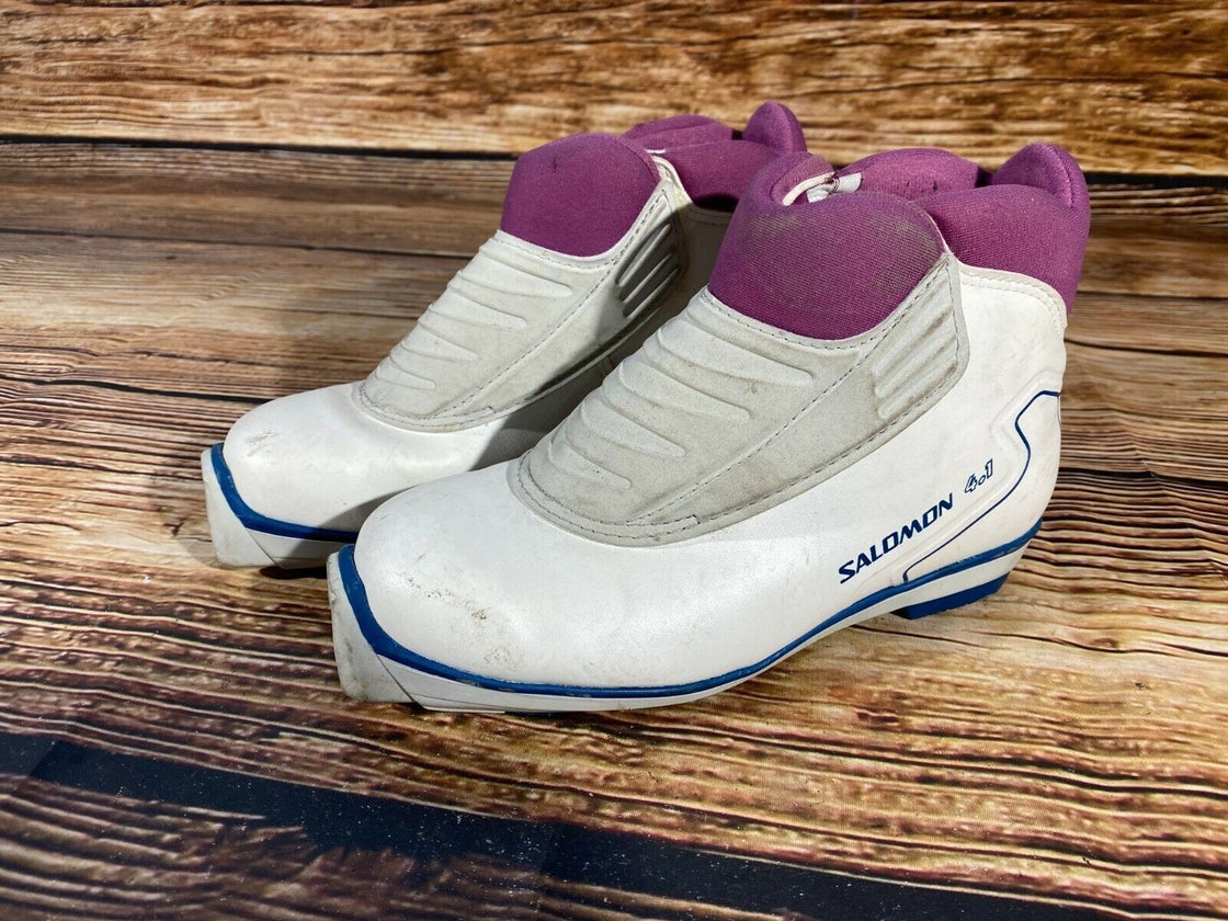 SALOMON 4.1 Nordic Cross Country Ski Boots Size EU37 US5 SNS profil 2419