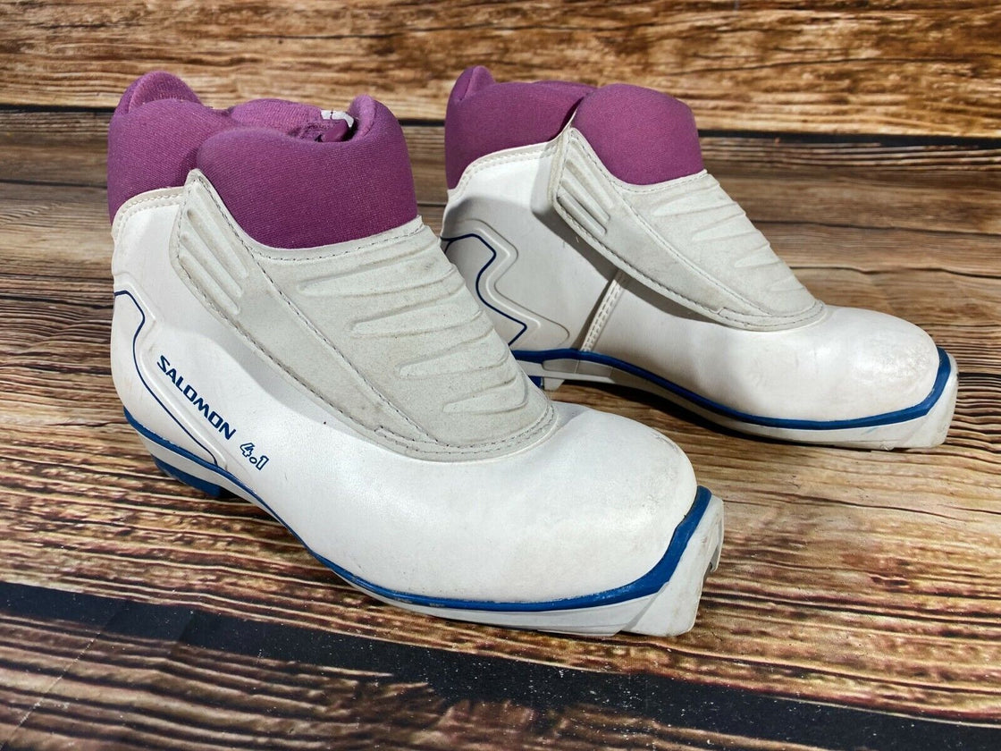 SALOMON 4.1 Nordic Cross Country Ski Boots Size EU37 US5 SNS profil 2419