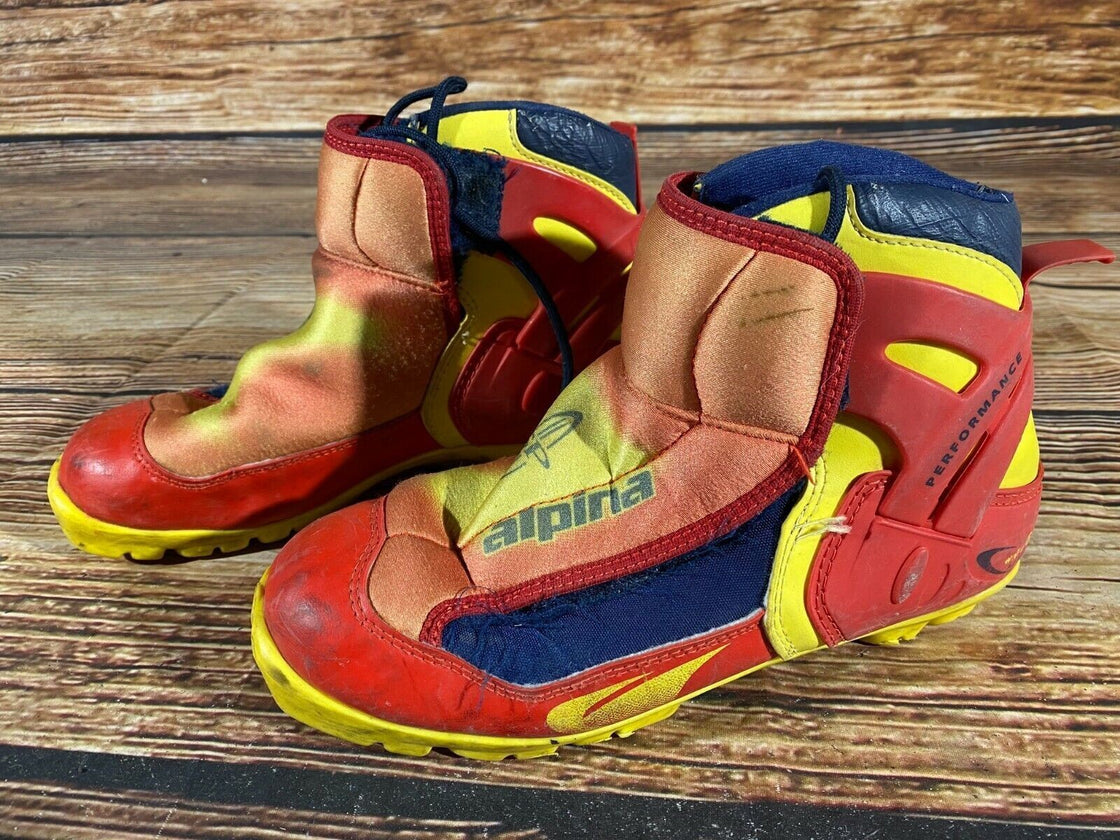 Alpina 600 Nordic Cross Country Ski Boots Size EU38 US6 NNN bindings 1033