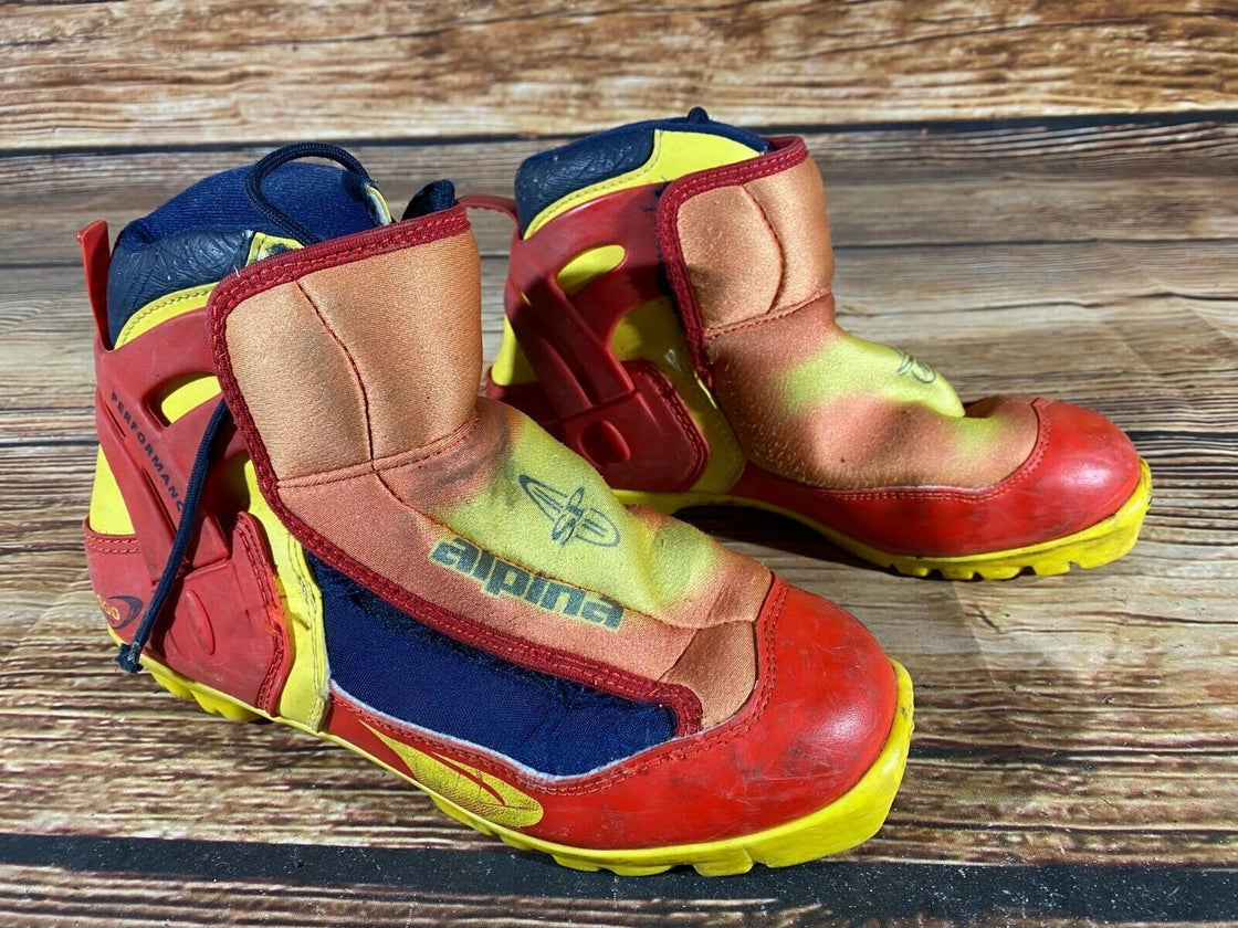 Alpina 600 Nordic Cross Country Ski Boots Size EU38 US6 NNN bindings 1033