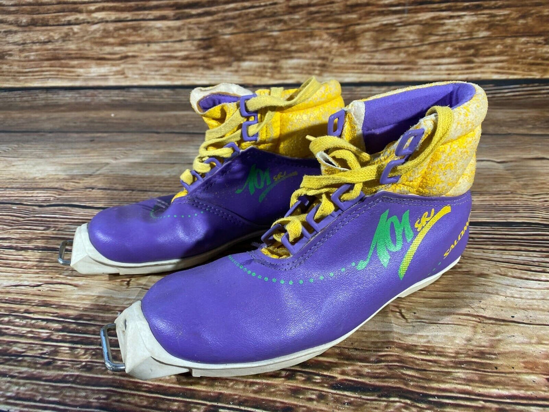 SALOMON SR101 Nordic Cross Country Ski Boots EU35 US3.5 SNS Old Profile 1245