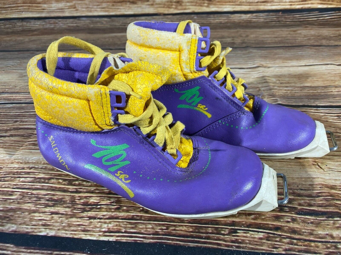 SALOMON SR101 Nordic Cross Country Ski Boots EU35 US3.5 SNS Old Profile 1245