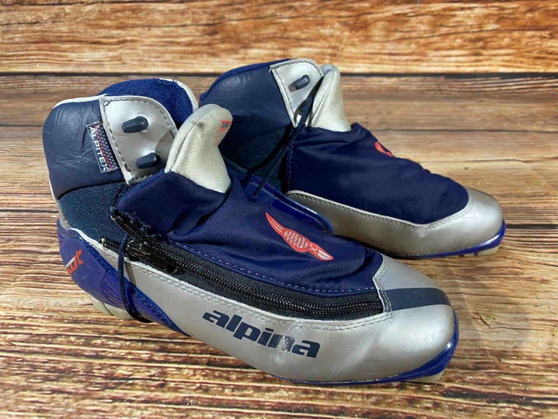 Alpina 314 Nordic Cross Country Ski Boots Size EU39 US7 NNN bindings 940