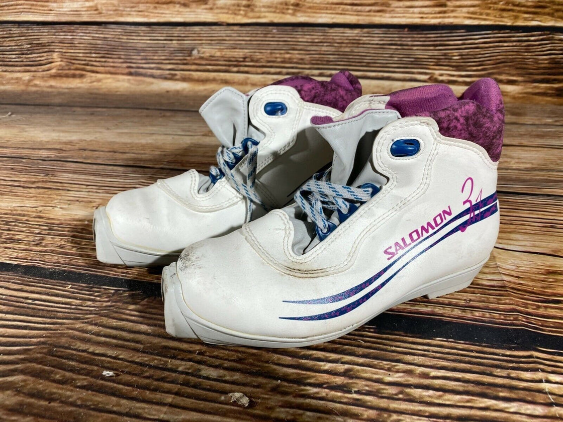 SALOMON 3.1 Nordic Cross Country Ski Boots Size EU37 US5 SNS profil 2414