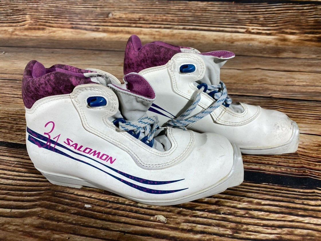 SALOMON 3.1 Nordic Cross Country Ski Boots Size EU37 US5 SNS profil 2414