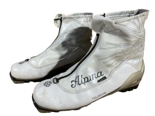 Alpina T28Eve Nordic Cross Country Ski Boots Size EU40 US7.5 NNN bindings 634