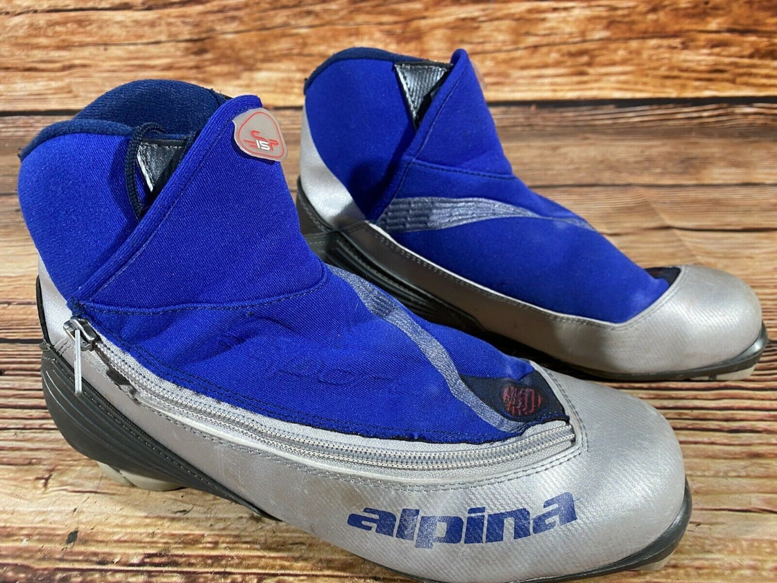 Alpina SP15 Nordic Cross Country Ski Boots Size EU42 US9 NNN bindings 2967