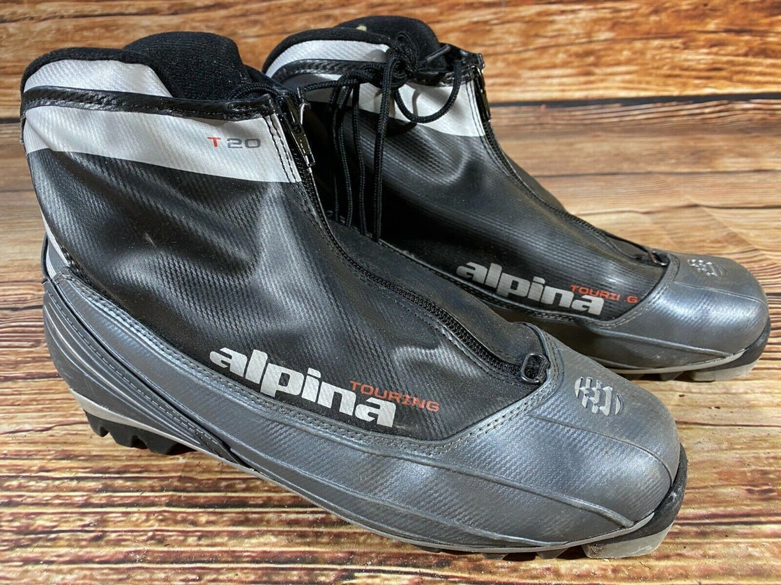 Alpina T20 Nordic Cross Country Ski Boots Size EU43 US9.5 NNN bindings 607