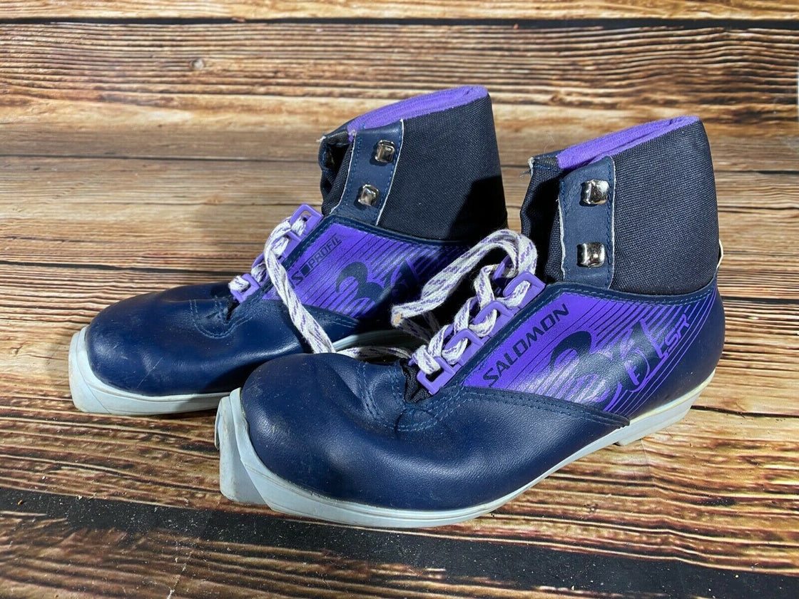 SALOMON 361 SR Nordic Cross Country Ski Boots Size EU40 US7.5 SNS profil 2359