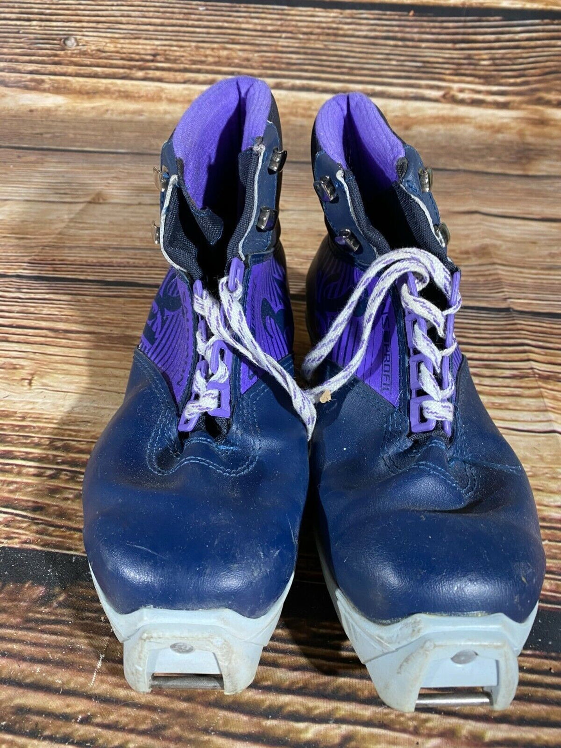 SALOMON 361 SR Nordic Cross Country Ski Boots Size EU40 US7.5 SNS profil 2359