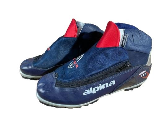 Alpina 311 Nordic Cross Country Ski Boots Size EU44 US10.5 NNN bindings 3121
