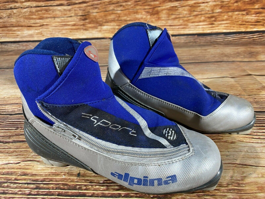 Alpina SP15 Nordic Cross Country Ski Boots Size EU39 US7 NNN bindings 3150