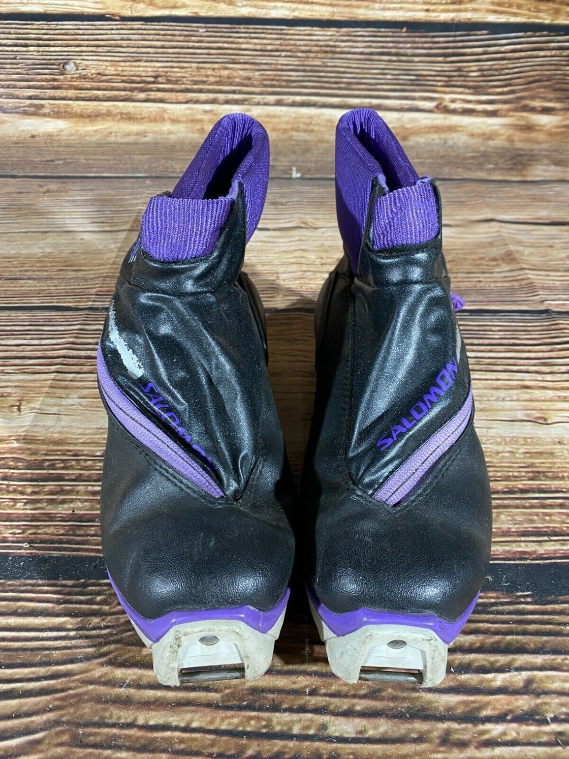 SALOMON SR611 Nordic Cross Country Ski Boots Size EU40 US7.5 SNS profil 2053