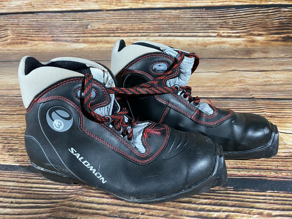 SALOMON E3 Nordic Cross Country Ski Boots Size EU38 US5 SNS profil 2314