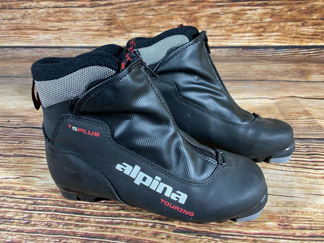 Alpina T5 Plus Nordic Cross Country Ski Boots Size EU37 US5 NNN bindings 3125