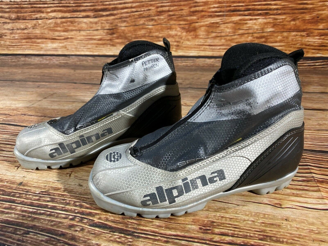 Alpina SR20 jr Nordic Cross Country Ski Boots Size EU36 US4.5 NNN bindings 903