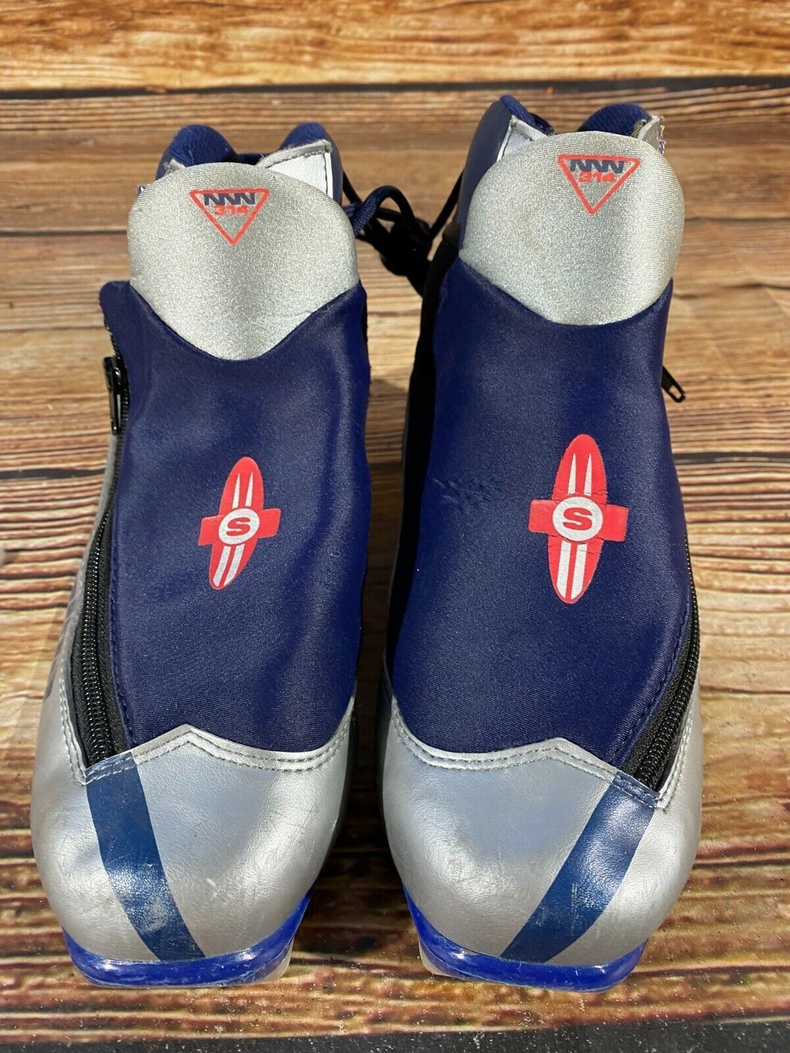 Alpina 314 Nordic Cross Country Ski Boots Size EU41 US8 NNN bindings 609