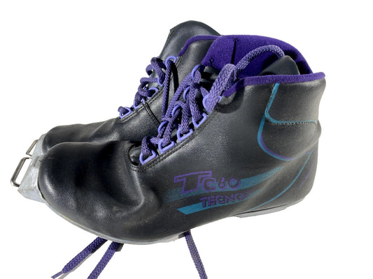 Tecno TC60 Cross Country Ski Boots Classic SNS Profil EU 43 US 9.5 Vintage 1204