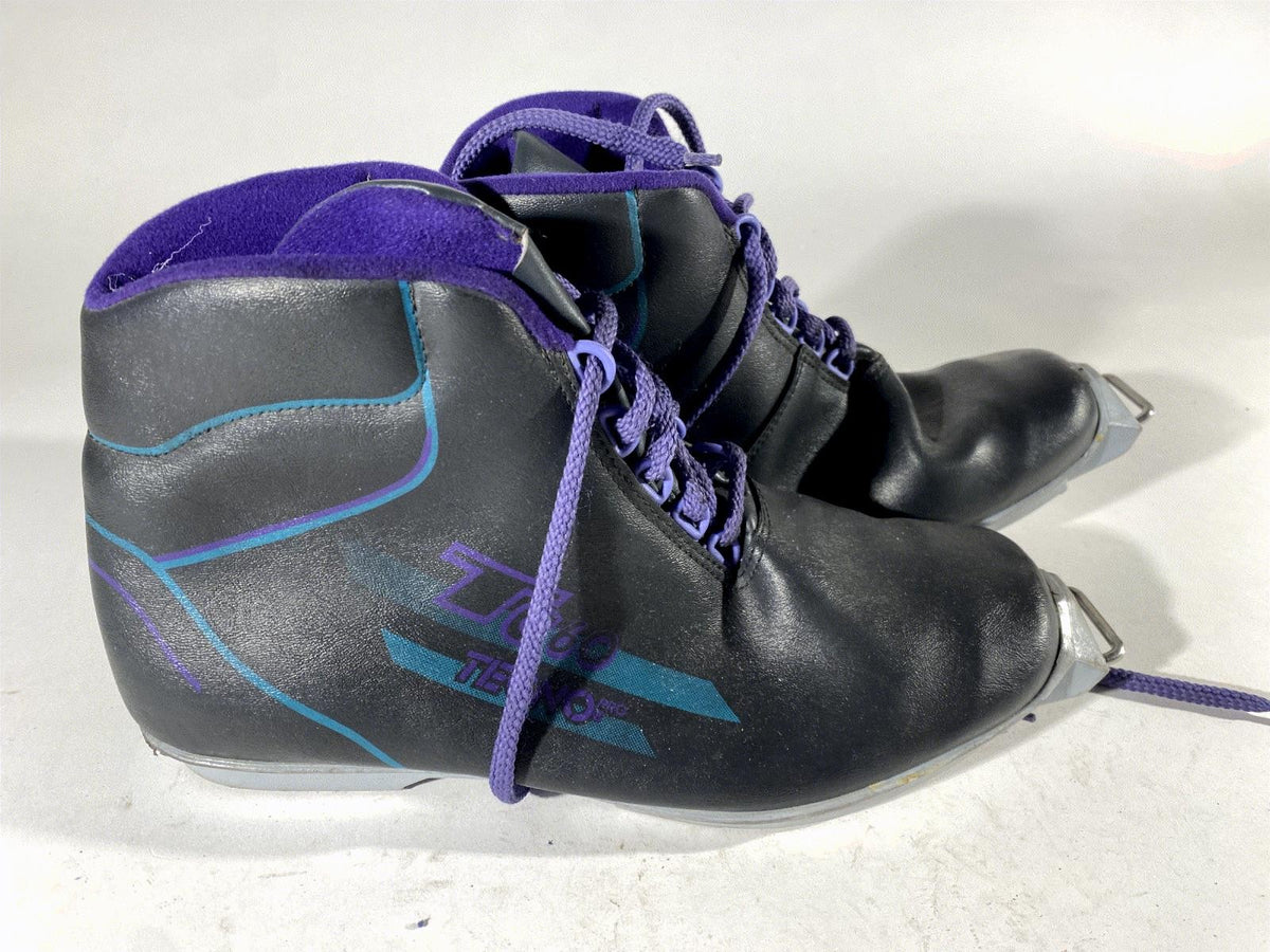 Tecno TC60 Cross Country Ski Boots Classic SNS Profil EU 43 US 9.5 Vintage 1204