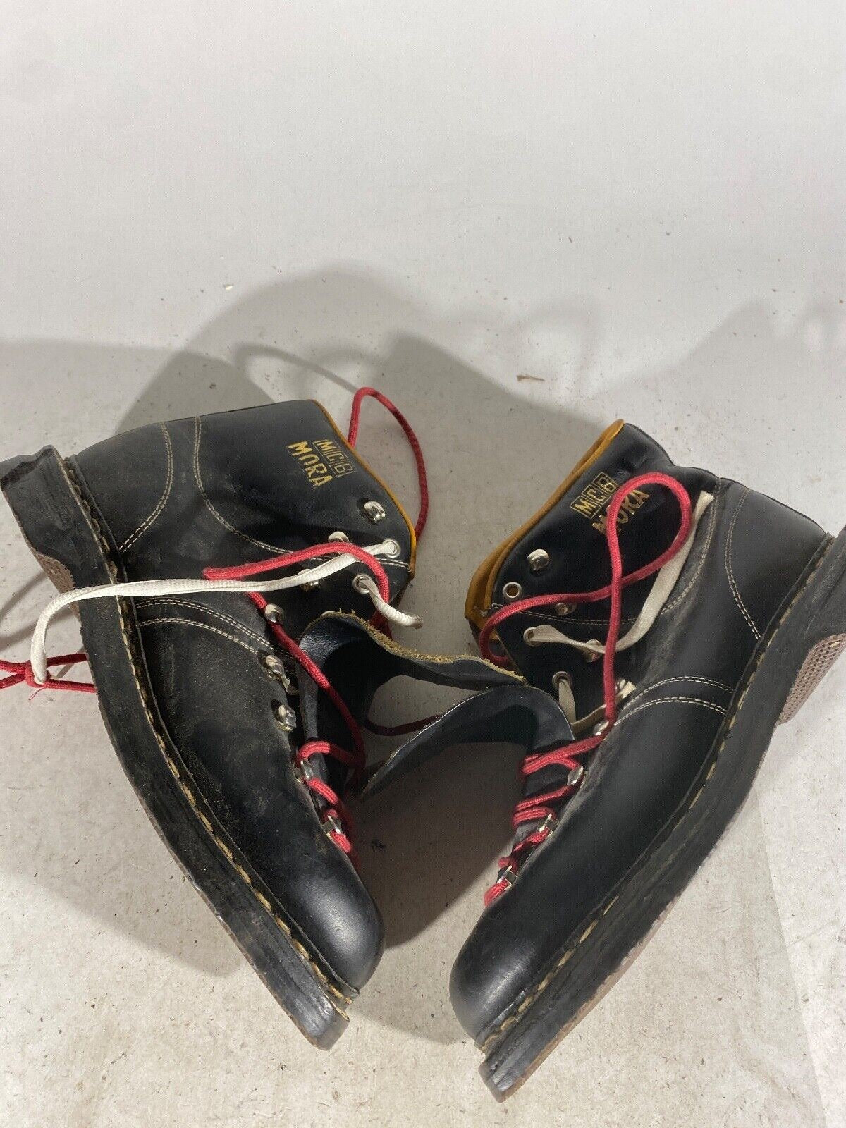MCB MORA Cross Country Ski Boots Backcountry 75mm NN EU 41 US 7 Vintage KL72