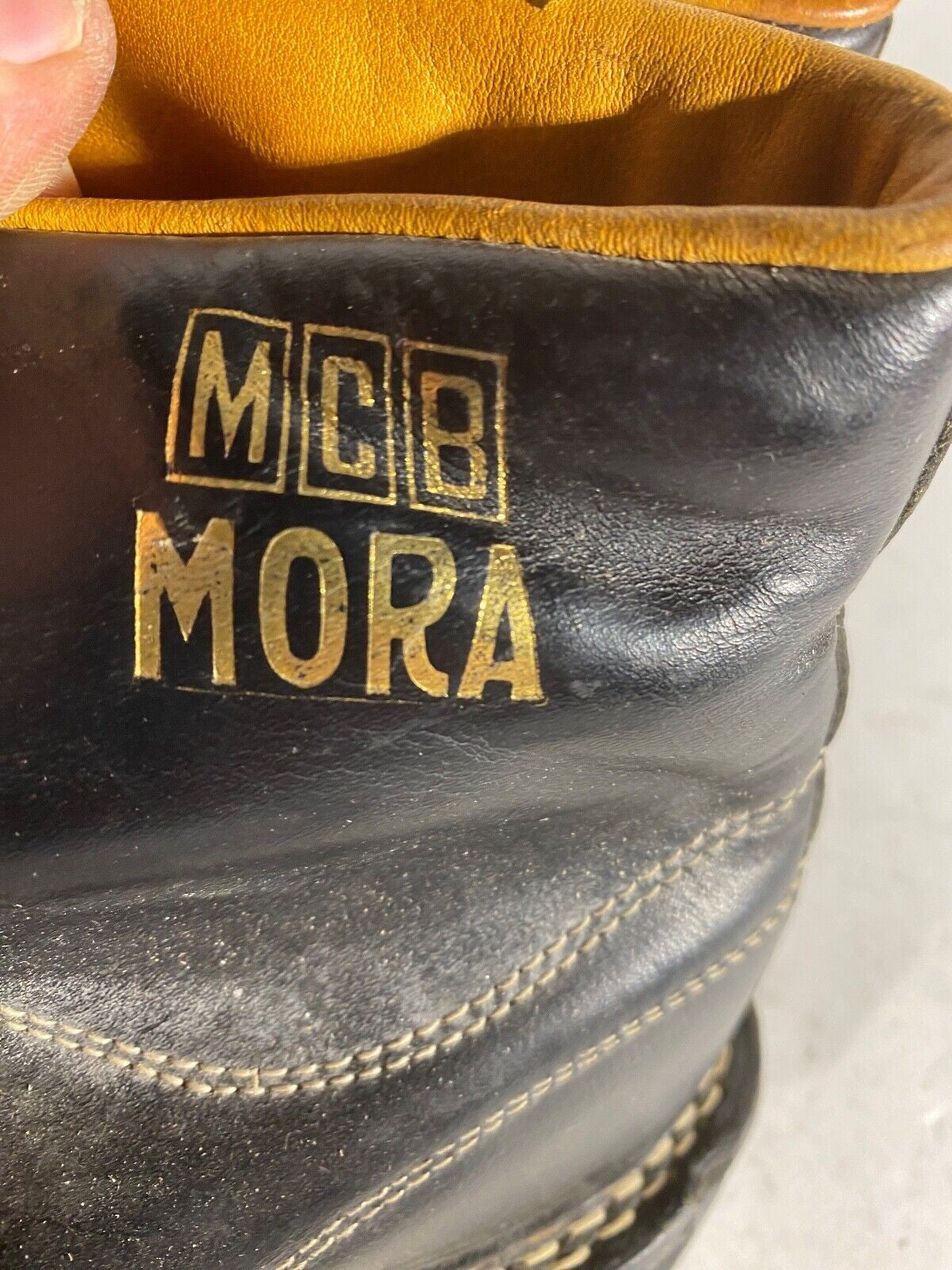 MCB MORA Cross Country Ski Boots Backcountry 75mm NN EU 41 US 7 Vintage KL72