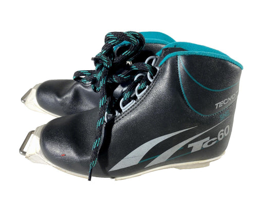 Tecno TC60 Cross Country Ski Boots Classic SNS Profil EU 32 US 1.5 Kids 1250