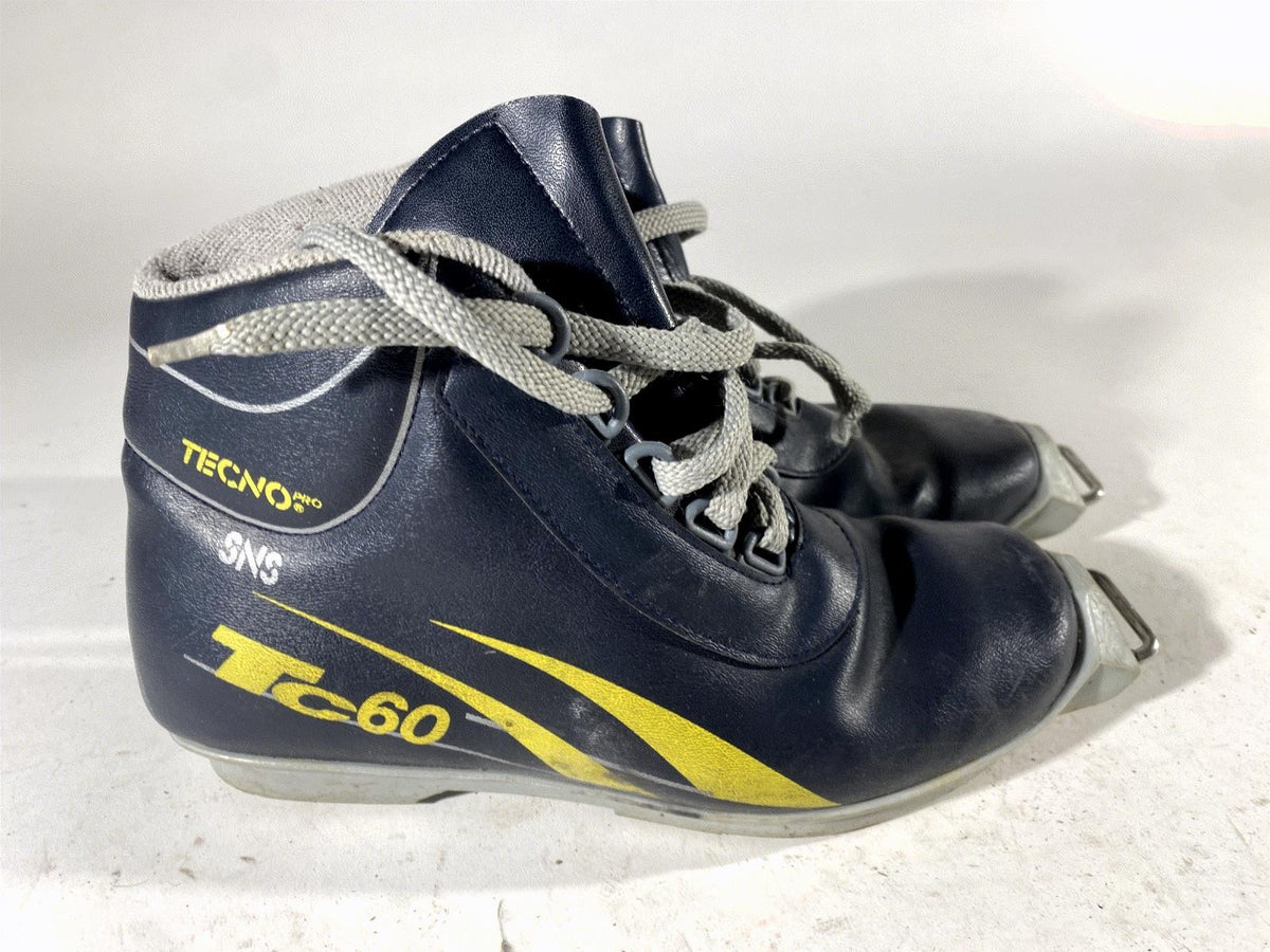 Tecno Cross Country Ski Boots Classic SNS Profil EU 37 US 5 Vintage 1249