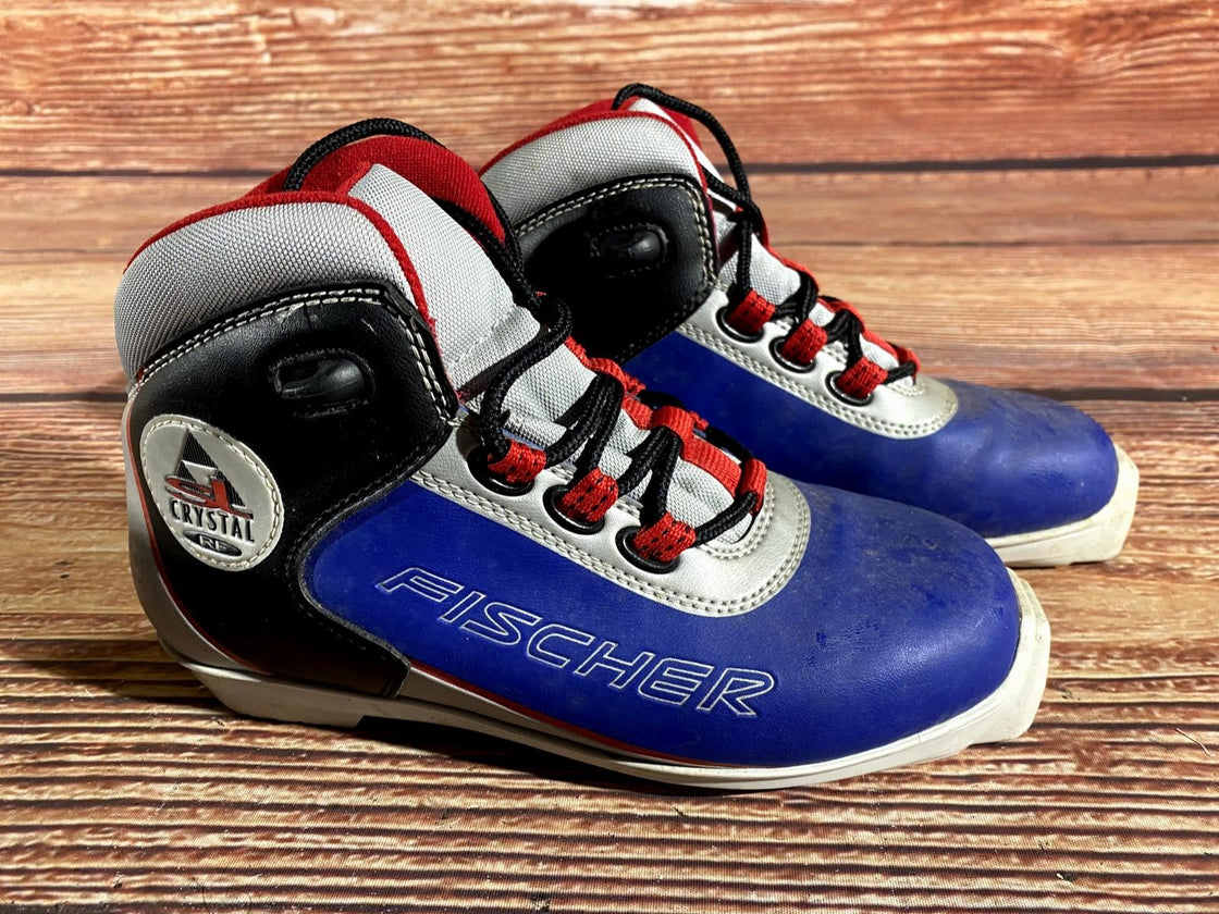 Fischer SL Crystal Nordic Cross Country Ski Boots Size EU38 US6 SNS Profil 1166
