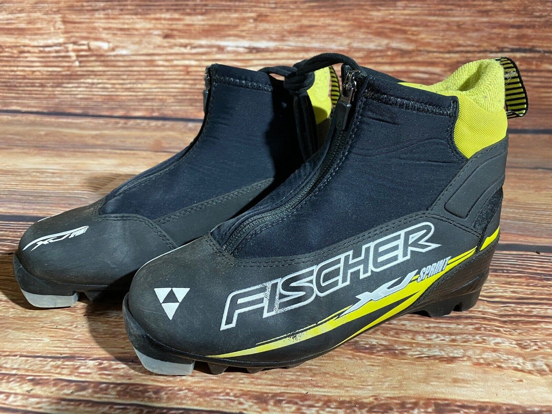 Fischer XJ Sprint Nordic Cross Country Ski Boots Size EU37 US5 for NNN 1415