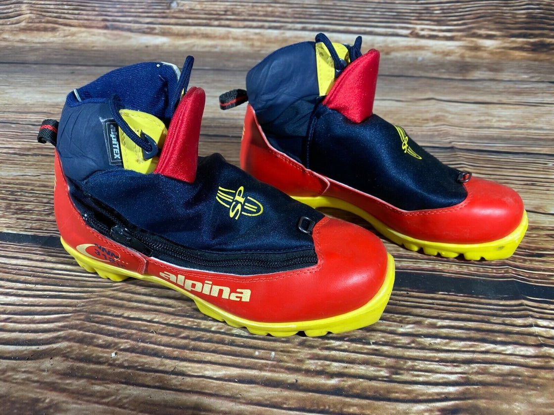 Alpina 312JR Nordic Cross Country Ski Boots Size EU37 US5 for NNN 993
