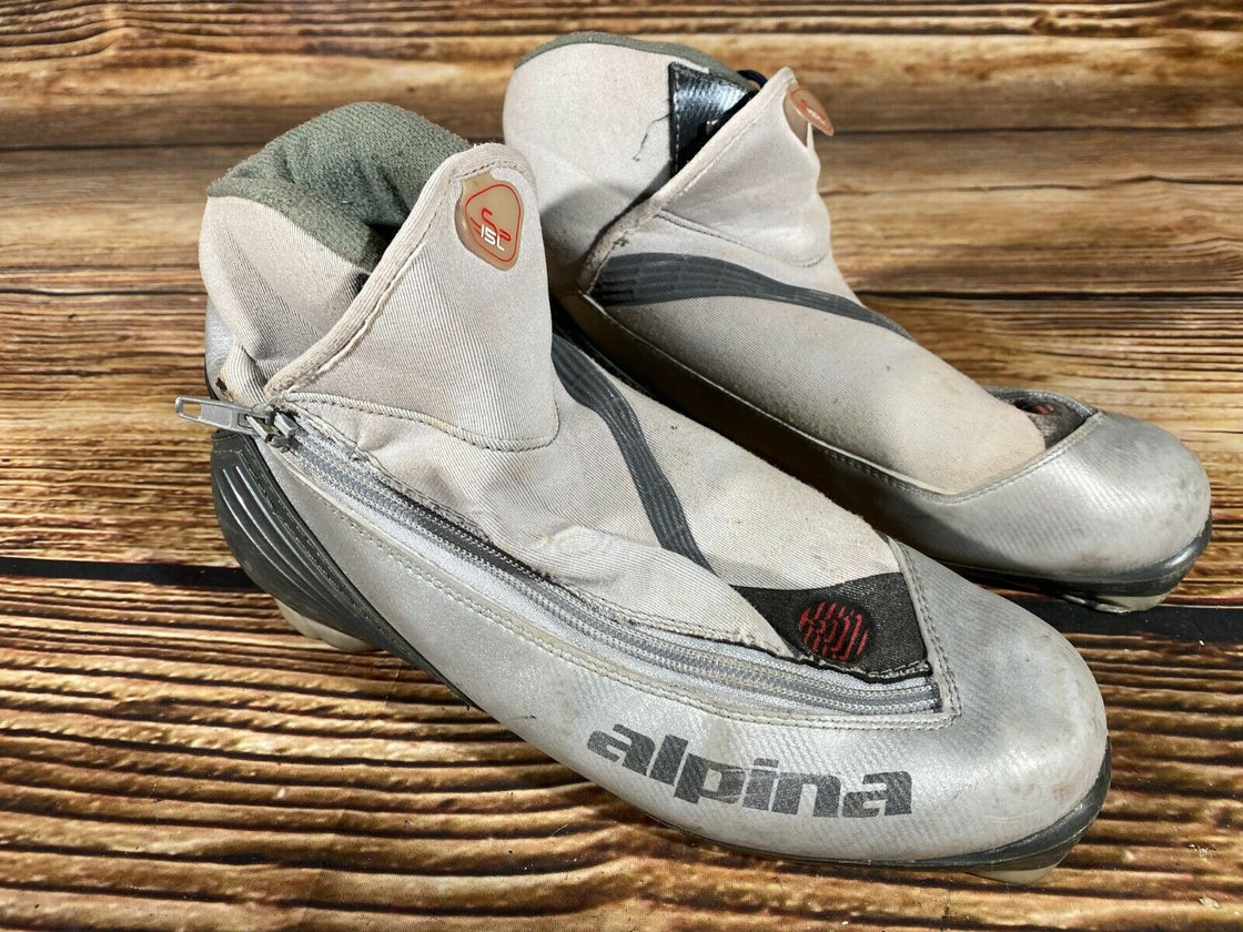 Alpina SP15L Nordic Cross Country Ski Boots Size EU39 US7 NNN 1038