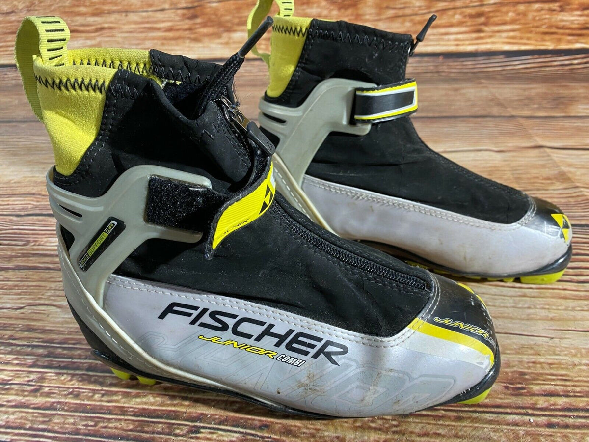 Fischer Cross Country Ski Boots Combi NNN EU 35 US 3.5 Kids 225mm 1352